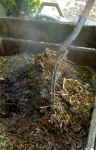 Turning Compost.  Photo from byf.unl.edu
